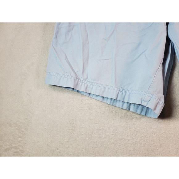 IZOD Saltwater Shorts Mens Size 42 Light Blue Cotton Medium Wash Slash Pockets - Picture 4 of 16